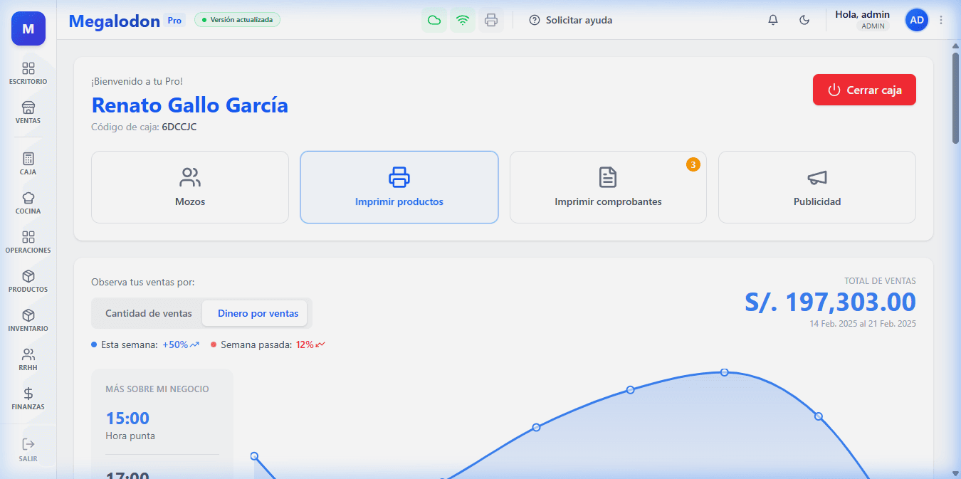 Captura de pantalla del proyecto: Megalodon Pro